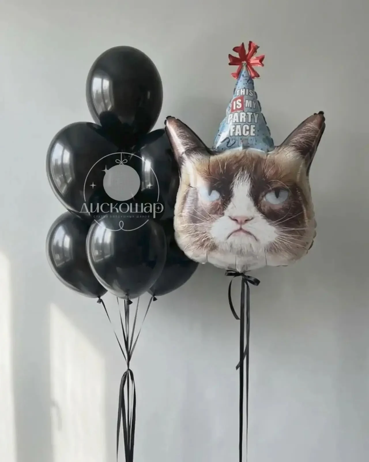 Кот в праздничном колпаке