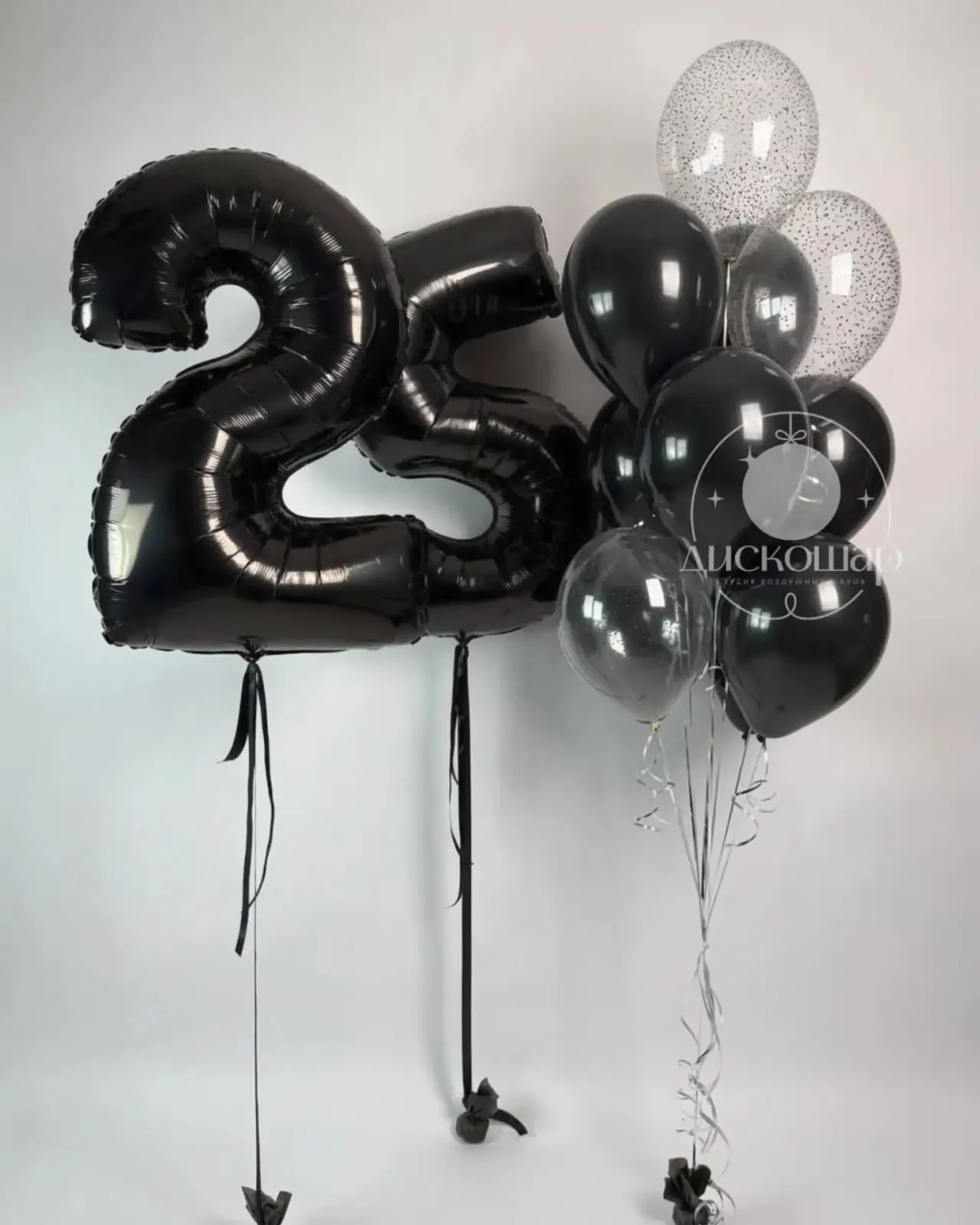 Чёрный и серебряный набор — 25